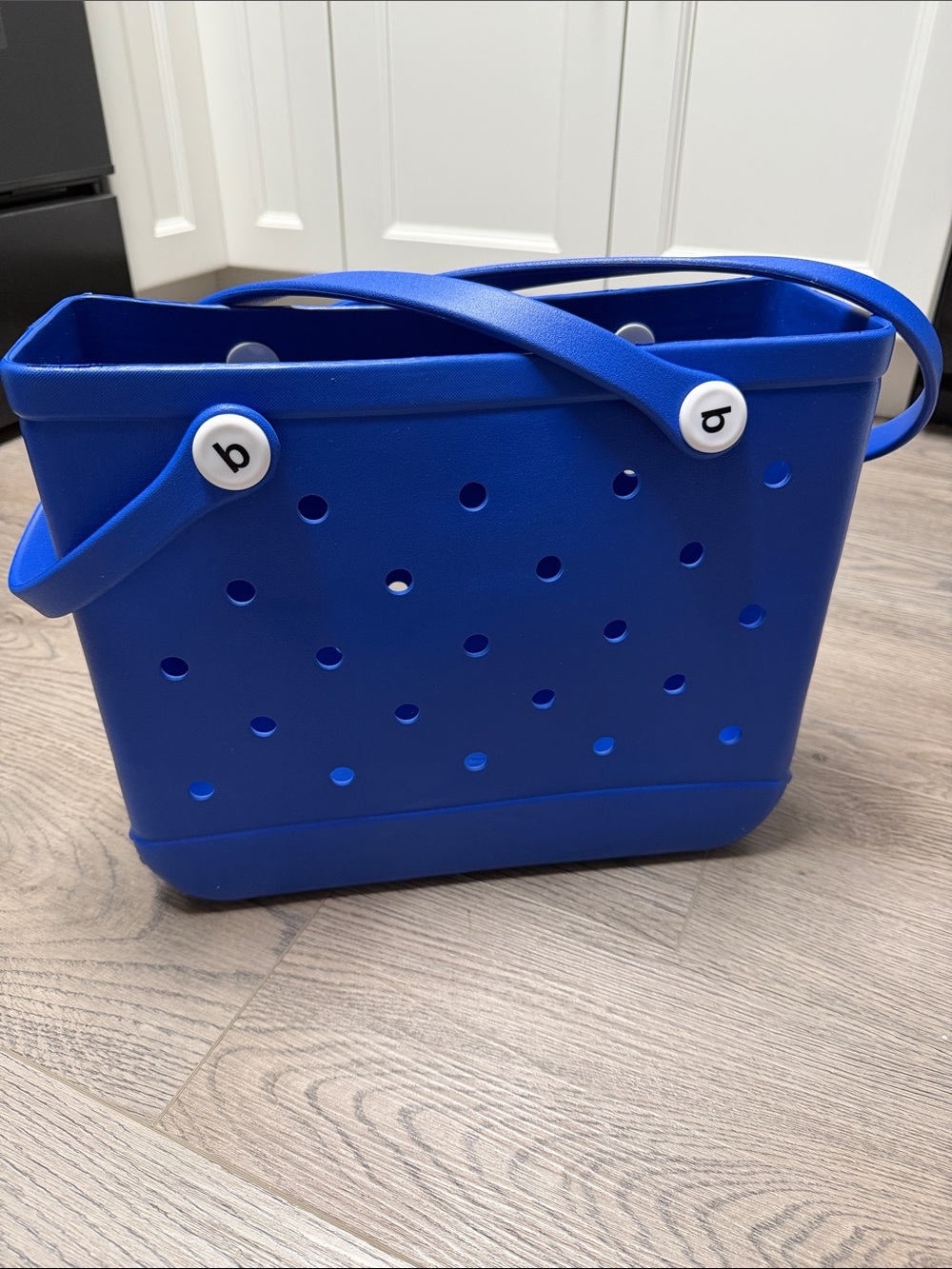 Small BOGG BAG Royal Blue Perforated Tote with Dual Handles